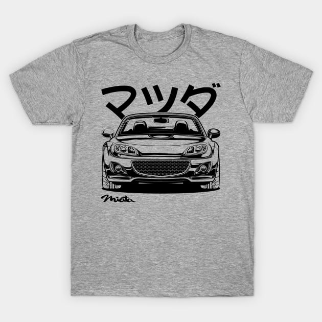 Miata MX-5 Line Art T-Shirt by idrdesign